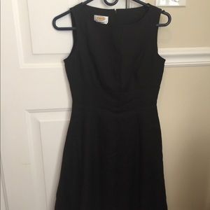 Talbots black dress size 2 Irish linen brand new
